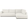 Sofa narożna tapicerowana beżowa 315x228 prawostronna