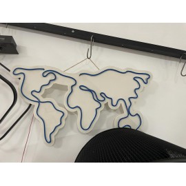 Dekoracyjna Lampa ścienna LED Mapa Świata