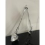 Lampa nowoczesna ścienna 111 srebrna