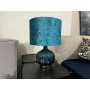 Lampa stołowa niebieska velvet La Maison
