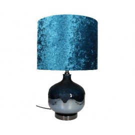 Lampa stołowa niebieska velvet La Maison