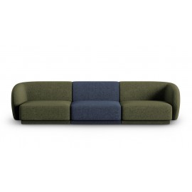 Sofa modułowa zielono granatowa 259x85x74 Christian Lacroix  Lionel