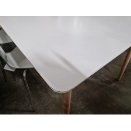 Stół  200x100 biały noga dębowa  Modern Art&Design Olivia