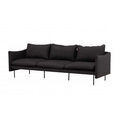 Sofa  3 os czarna 234x67x84 VEN1 Brunskar