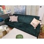 Sofa 3 os rozkładana 112x188 ciemno zielona WEST Gia