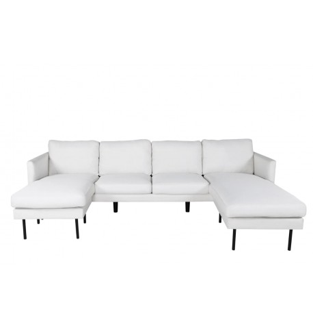 Sofa narożna 165x260x138 jasny beż VEN1 Zoom