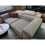 Sofa prosta szary sztruks 3 os W124 Lennon