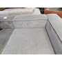 Sofa prosta szary sztruks 3 os W124 Lennon