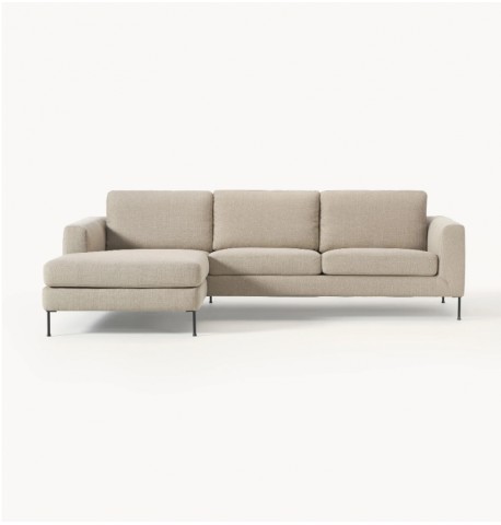 Sofa narożna lewostronna  WEST Cucita (3os.)