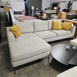 Sofa narożna lewostronna  WEST Cucita (3os.)