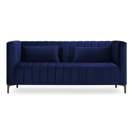 Sofa  granatowa aksamitna 160x85x74  Annite