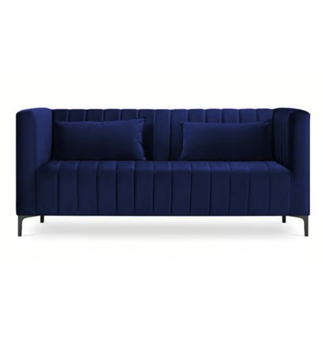 Sofa  granatowa aksamitna 160x85x74  Annite