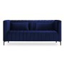 Sofa  granatowa aksamitna 160x85x74  Annite