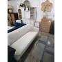 Sofa beżowa aksamitna  180x71x77 Milo Casa Marcello