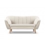 Sofa beżowa aksamitna  180x71x77 Milo Casa Marcello