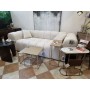Sofa beżowa tkanina 235x95x72  Theo