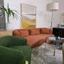 Sofa Windsor & Co ceglany boucle 226x73x90  Aldrin