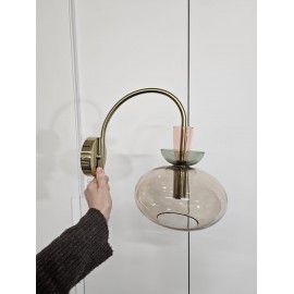 Lampa kinkiet ze szkłakolorowego Nyra