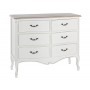 Komoda stylizowana drewno fornir 83x100x40 biała WEST Jus