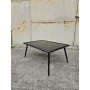 czarny stolik kawowy szklany 65x95x42