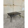 czarny stolik kawowy szklany 65x95x42