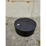 stolik kawowy czarny mdf złota podstawa 90x35
