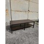 wyprzedażowy stolik kawowy 140x60x46 brązowy fornir