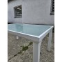 Stół jadalniany szklany biały 150x90x74
