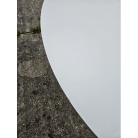 Stół biały wyprzedażowy okrągły 110x73