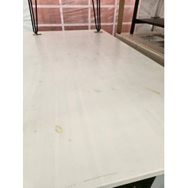 Stół drewniany malowany na biało 160x90x78
