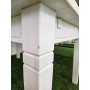 Stół drewniany malowany na biało 160x90x78