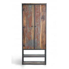 Szafka 202x80x40 drewno mango metal GINER Y COLOMER