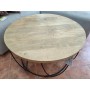 Stolik drewno mango metal GINER Y COLOMER