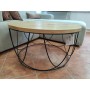 Stolik drewno mango metal GINER Y COLOMER