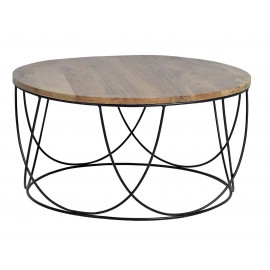 Stolik drewno mango metal GINER Y COLOMER