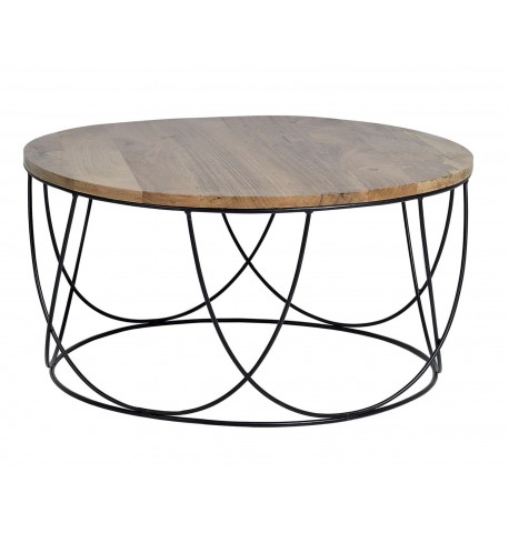 Stolik drewno mango metal GINER Y COLOMER