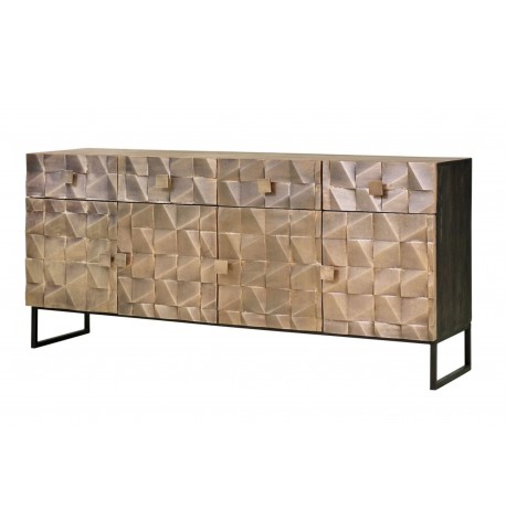 Komoda drewno mango i metal GINER Y COLOMER