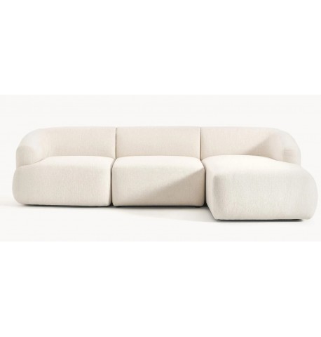 Sofa narożna prawostronna , modułowa Sofia (3-osobowa)