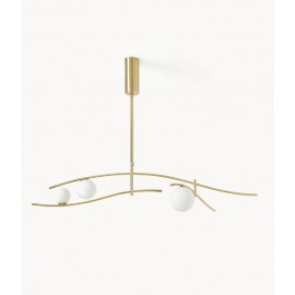 Lampa wisząca Nebo - odcienie złotego