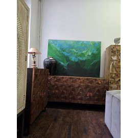 Komoda drewno mango i metal GINER Y COLOMER