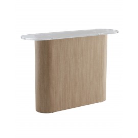 Komoda 120x80x35 MDF fornir jesionowy szkło akrylowe Livi