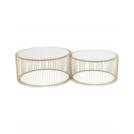 Stoliki zestaw dwóch  kawowych 69 i 60 DECO Wire