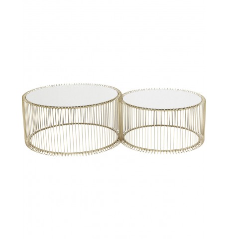 Stoliki zestaw dwóch  kawowych 69 i 60 DECO Wire