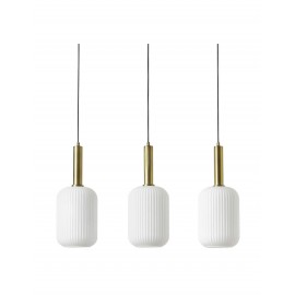 Lampa wiszaca ze szkła opalowego  WEST Candela