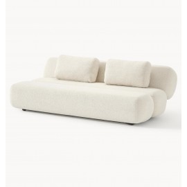 Sofa rozkładana beżowa 203x128x68  Caterpillar