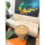 Sofa rozkładana beżowa 203x128x68  Caterpillar