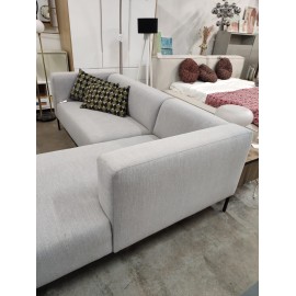 Sofa narożna prawostronna jasno szary Carrie
