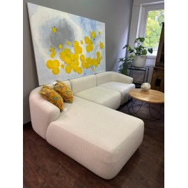 Sofa narożna lewostronna 277x185 beżowa  Sofia