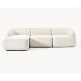 Sofa narożna lewostronna 277x185 beżowa  Sofia