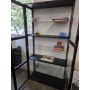 Witryna 98x193x33 czarna MDF WEST Wilma
